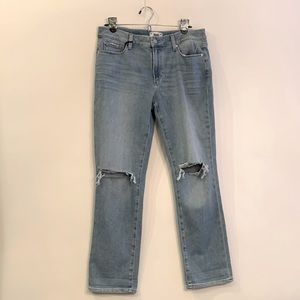 Paige Brigitte boyfriend skinny fiesta destruct jeans blue size 29